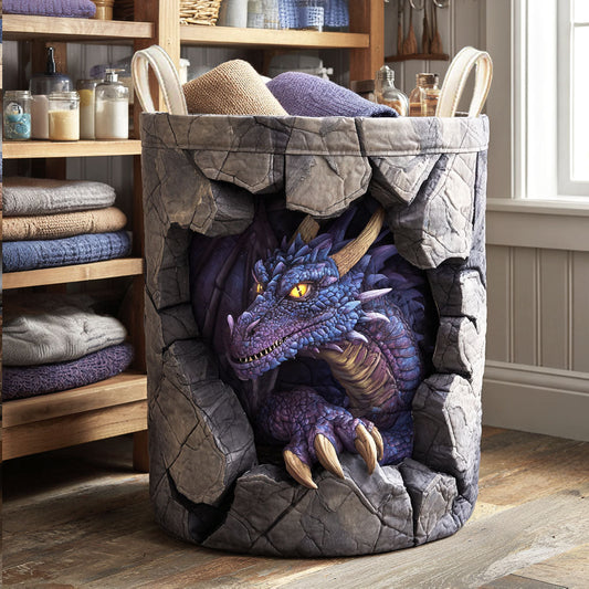 Midnight Fang Quilted Laundry Basket NCU0NTV785