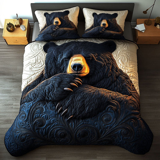 Midnight Forest Bear Duvet Cover Set NCU0NNT478