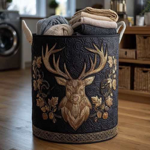 Midnight Forest Lord Quilted Laundry Basket NCU0NTV495