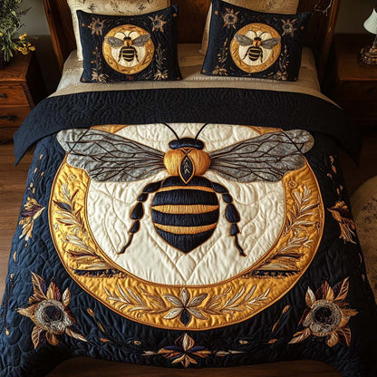 Midnight Glow 3-Piece Quilted Bedding Set NCU0NT2145