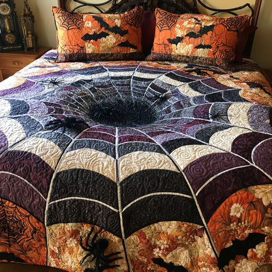 Midnight Harvest Web 3-Piece Quilted Bedding Set NCU0PTT3347