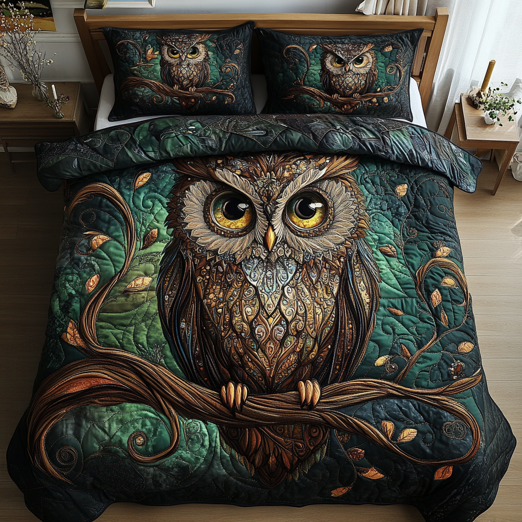 Midnight Hoot Duvet Cover Set NCU0DDK289