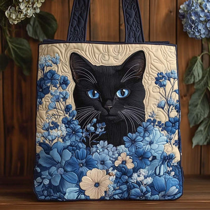 Midnight Hydrangea Muse Quilted Tote Bag NCU0NXD558