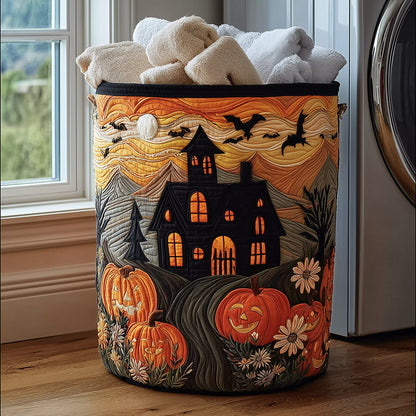 Midnight Magic Quilted Laundry Basket NCU0TH3068