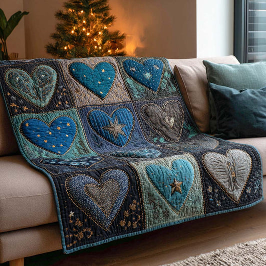 Midnight Meadow Quilted Blanket NCU0NXD1254