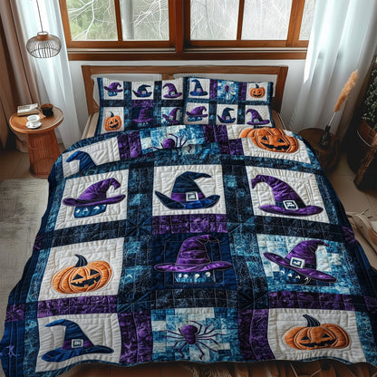 Midnight Mischief 3-Piece Quilted Bedding Set NCU0PT933