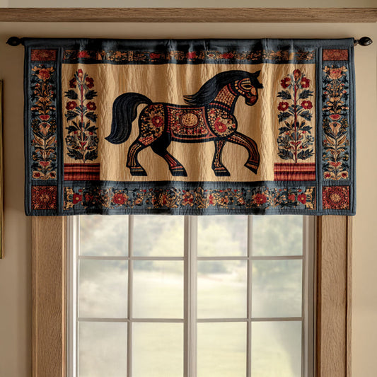 Midnight Mustang Quilted Valance NCU0PTT1225