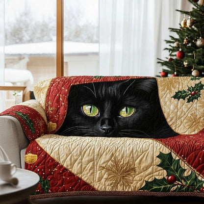 Midnight Noel Quilted Sofa Cover NCU0DV1288