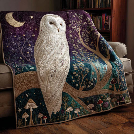 Midnight Owl Flight Quilted Blanket NCU0NNT2168