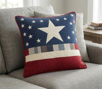 Midnight Patriot Quilted Pillow Case NCU0DQQ0294