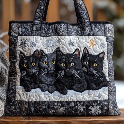 Midnight Paws Quilted Tote Bag NCU0NXD964