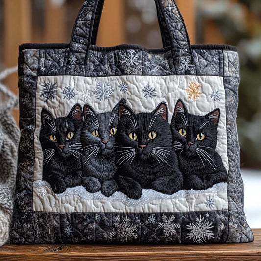 Midnight Paws Quilted Tote Bag NCU0NXD964