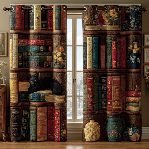 Midnight Reader Quilted Curtains NCU0LDH182