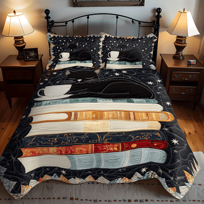 Midnight Reading 3-Piece Quilted Bedding Set NCU0TL1072