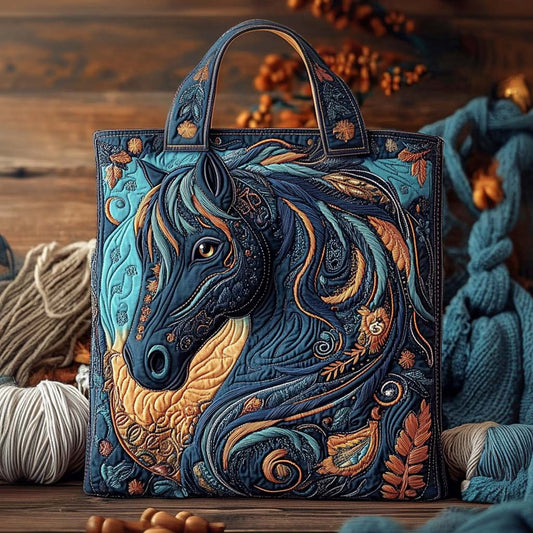 Midnight Sapphire Spirit Quilted Tote Bag NCU0NXD791