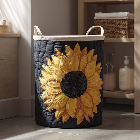 Midnight Sun Quilted Laundry Basket NCU0NXD448