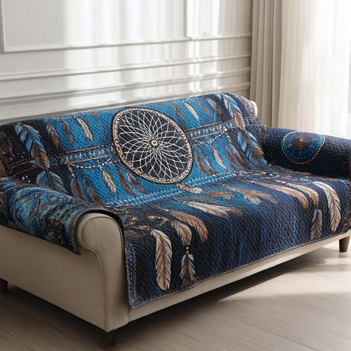 Midnight Totem Quilted Sofa Cover NCU0NXD1461