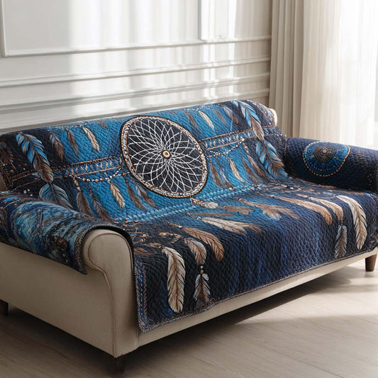 Midnight Totem Quilted Sofa Cover NCU0NXD1461