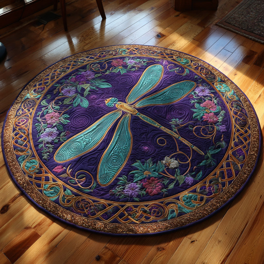 Midnight Wings Quilted Round Mat NCU0NTV552