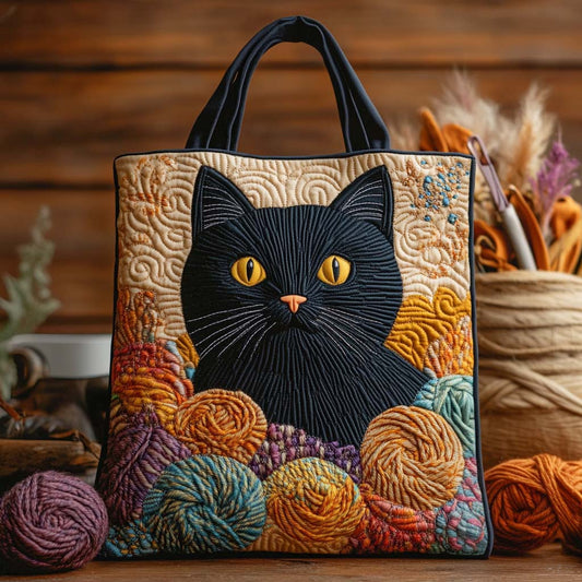 Midnight Yarn Keeper Quilted Tote Bag NCU0NXD612