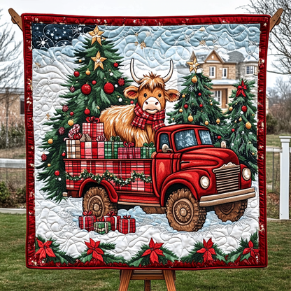 Mistletoe Moo Quilted Blanket NCU0DK1494