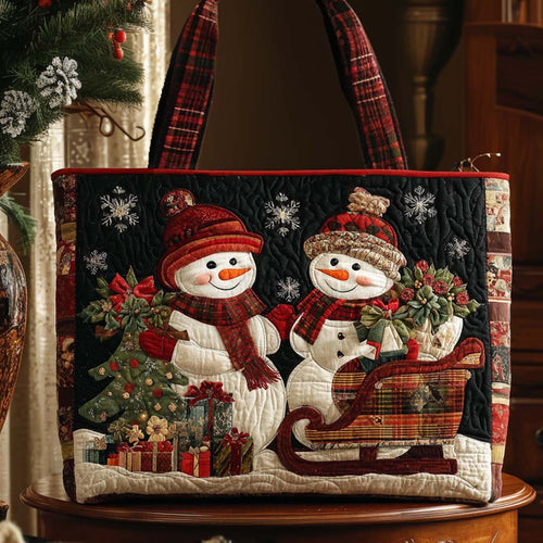 Mistletoe Time Quilted Tote Bag NCU0NNT2022