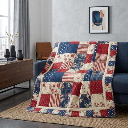 Modern Americana Quilted Blanket NCU0DQQ0535