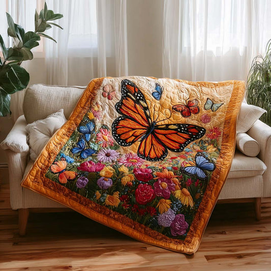 Monarch Bloom Comfort Quilted Blanket NCU0DQQ0159
