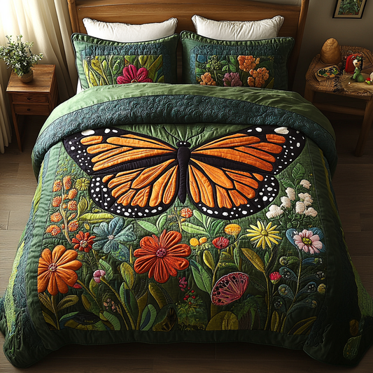 Monarch Blooms Duvet Cover Set NCU0DV267