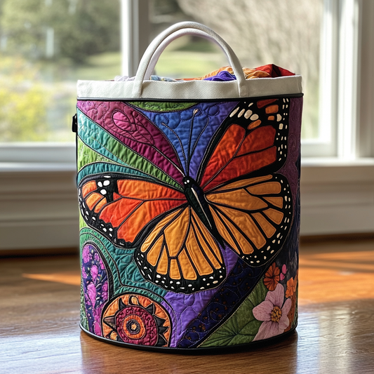 Monarch Dream Quilted Laundry Basket NCU0PVL420