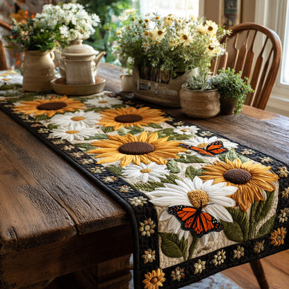 Monarch Garden Quilted Table Runner NCU0NTV250
