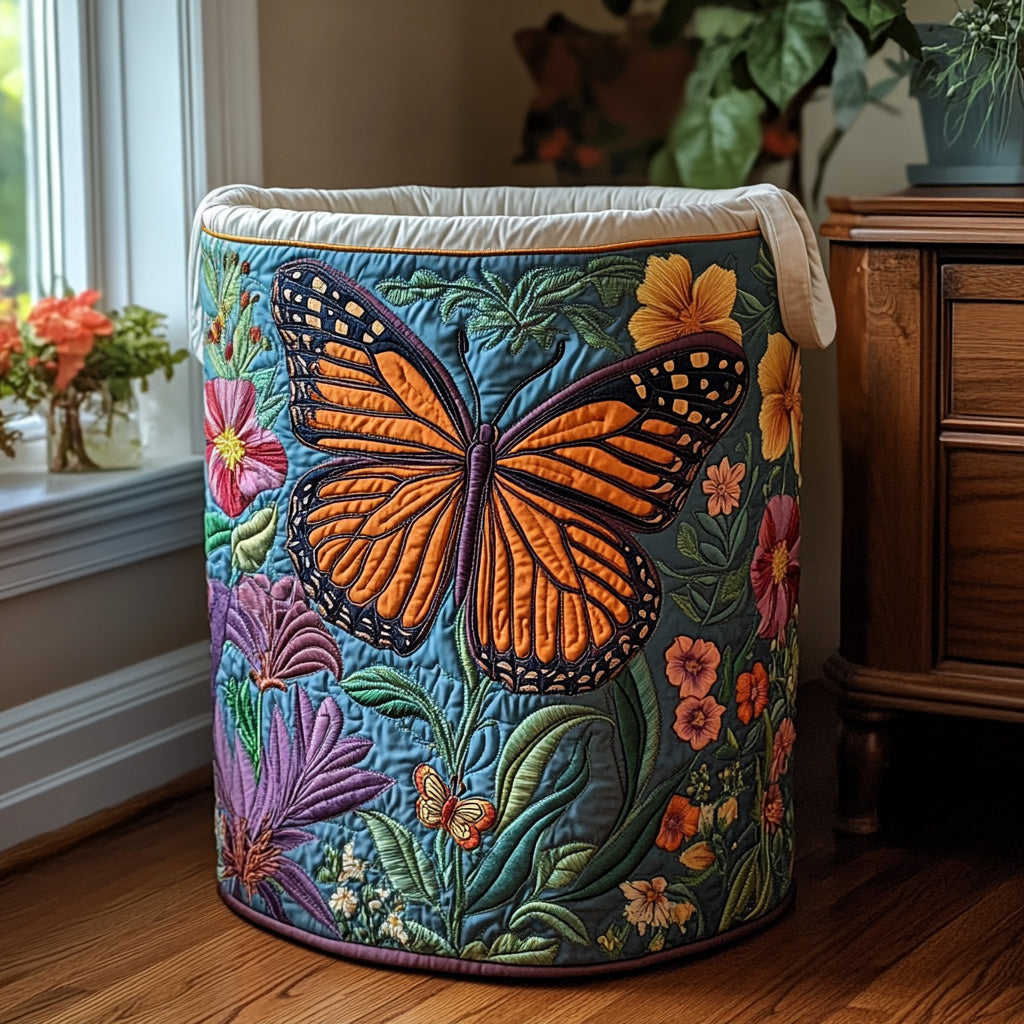 Monarch Meadow Quilted Laundry Basket NCU0DV671