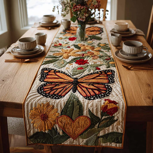 Monarch Meadow Quilted Table Runner NCU0DQQ0345