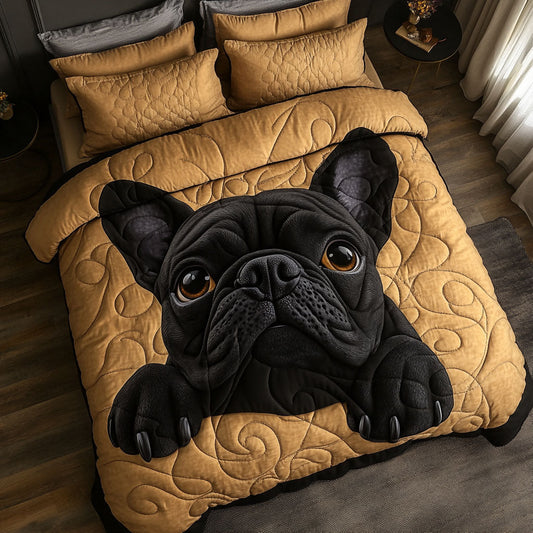 Moody Eyes 3-Piece Quilted Bedding Set NCU0NNT619