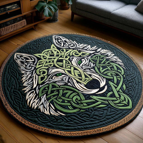 Moonhowl Quilted Round Mat NCU0NXD490