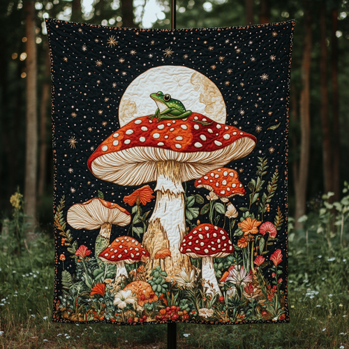 Moonlight Frog Quilted Blanket NCU0NVH029