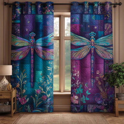 Moonlit Bloom Serenade Quilted Curtains NCU0NXD869