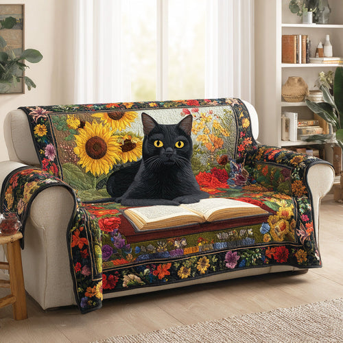 Moonlit Book Nook Quilted Sofa Cover NCU0NTD905