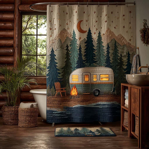 Moonlit Camper Haven Shower Curtain NCU0DQQ0405