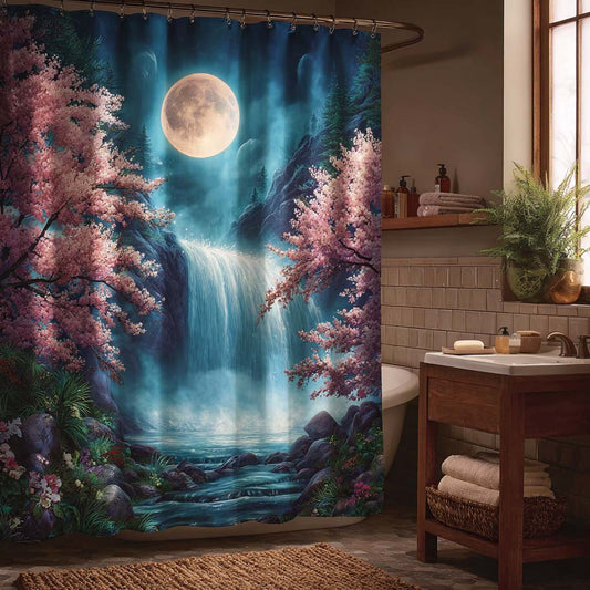 Moonlit Cascade Shower Curtain NCU0DQQ0236