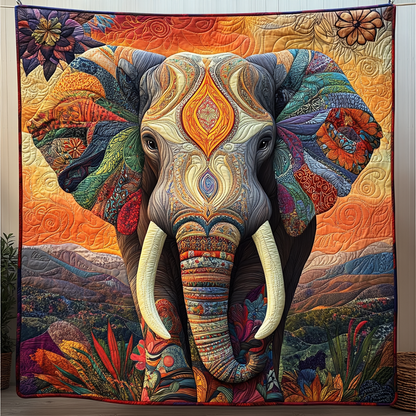 Elephant Quilted Blanket NCU0VT32