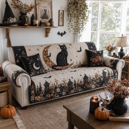 Moonlit Familiar Quilted Sofa Cover NCU0DV2376