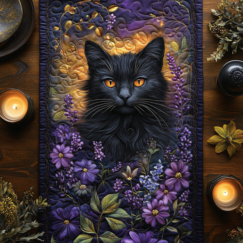 Moonlit Gaze Quilted Table Runner NCU0DV988