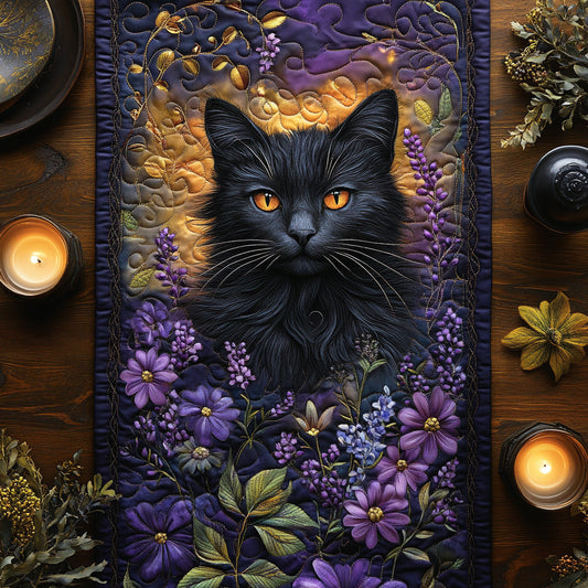 Moonlit Gaze Quilted Table Runner NCU0DV988