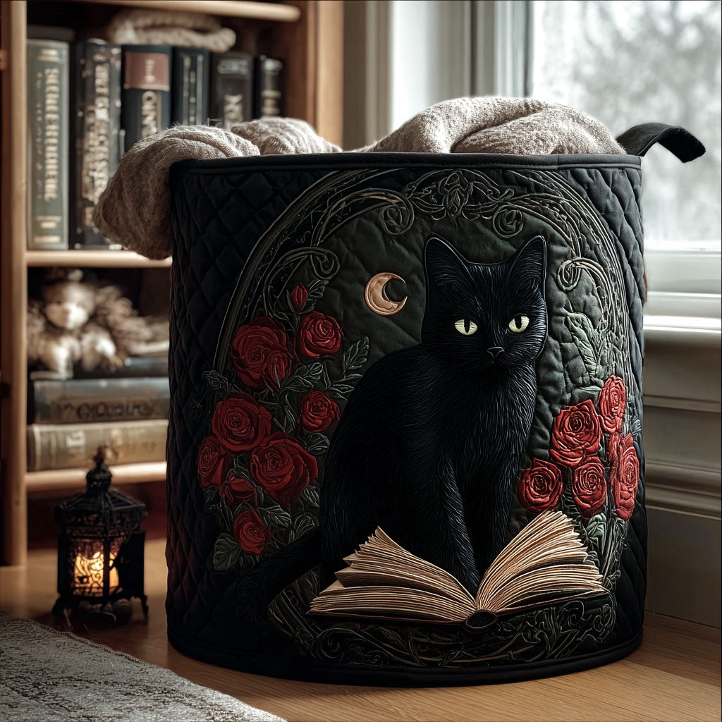 Moonlit Guardian Quilted Laundry Basket NCU0PTT1649