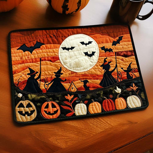 Moonlit Halloween Quilted Placemat NCU0NT955