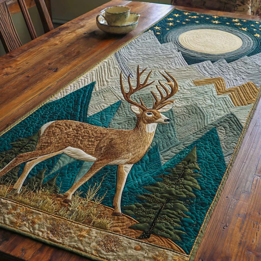 Moonlit Majesty Quilted Table Runner NCU0NXD574