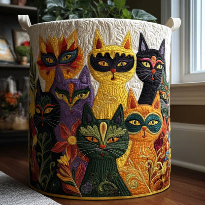 Moonlit Masks n Mischief Quilted Laundry Basket NCU0PTT2676