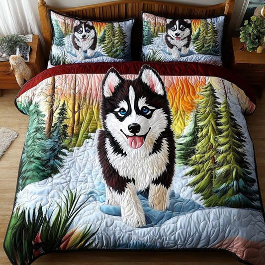 Moonlit Pack 3-Piece Quilted Bedding Set NCU0NNT794