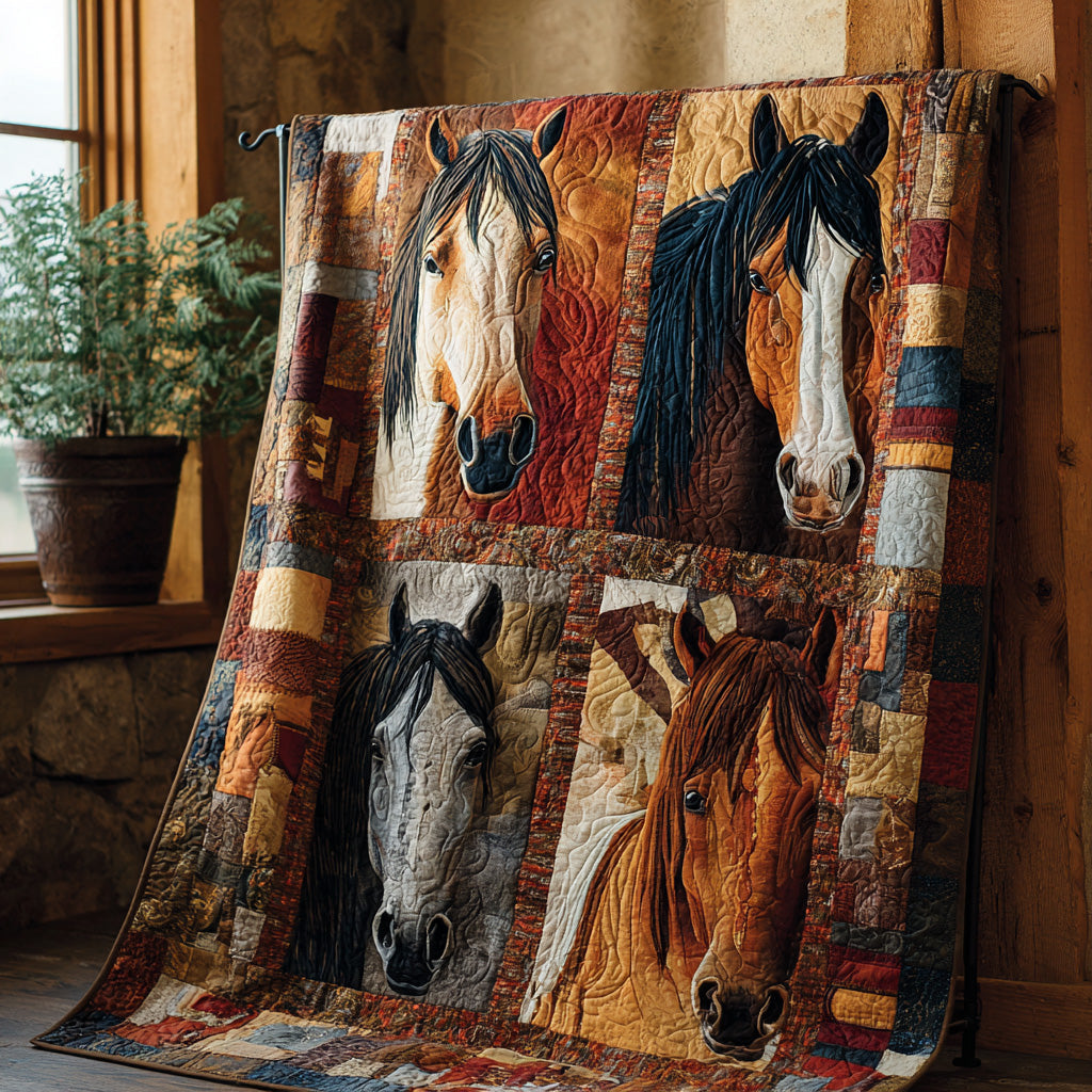 Moonlit Rider Quilted Blanket NCU0DV1029